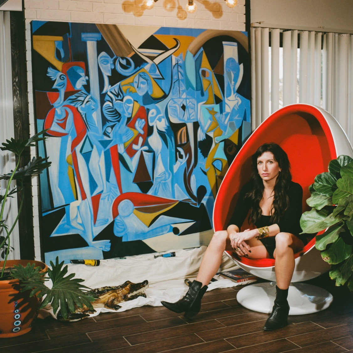 Portrait of Ashley Forrest in her studio