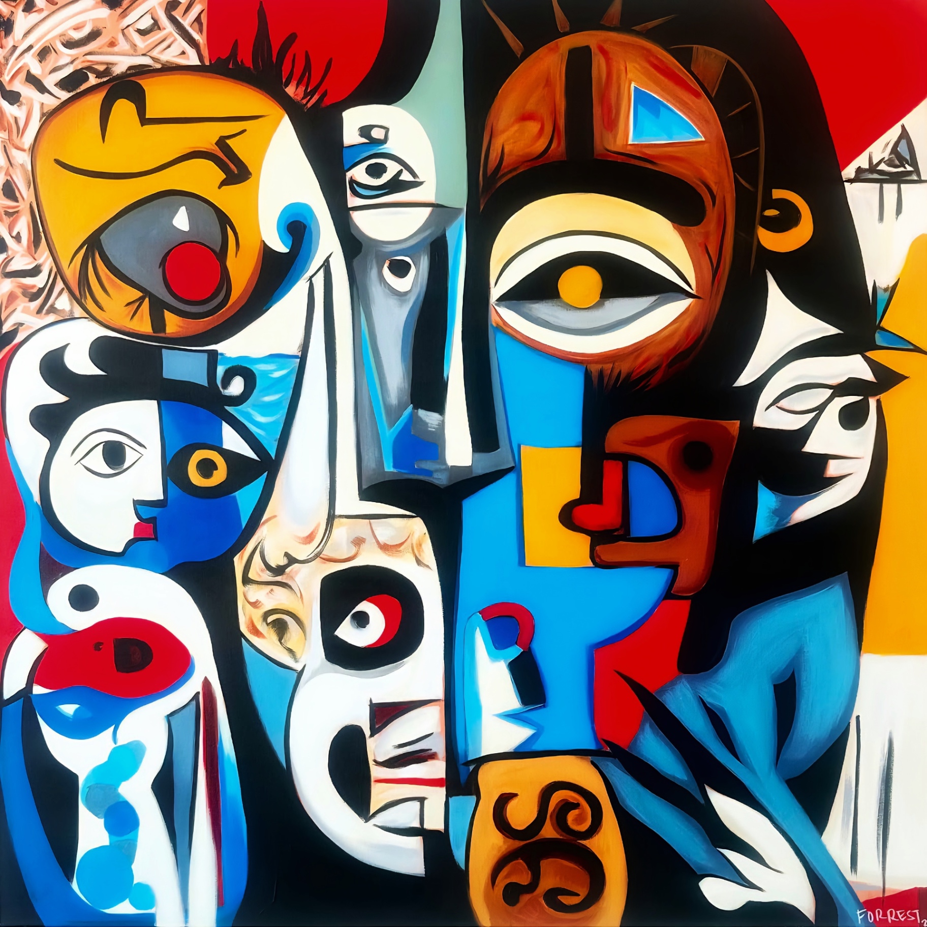 Trips to the Field — Acrylic on canvas by Ashley Forrest